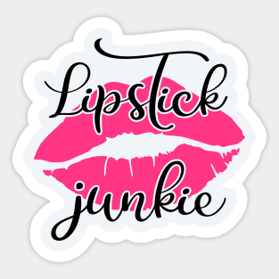 Lipstick Junkie Sticker